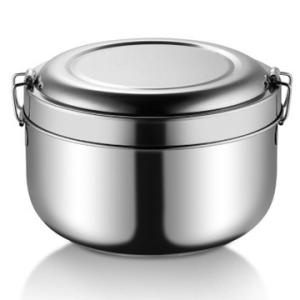 China Leak Proof Round Stainless Steel Lunch Box Food Storage Healthy Bento Box wholesale