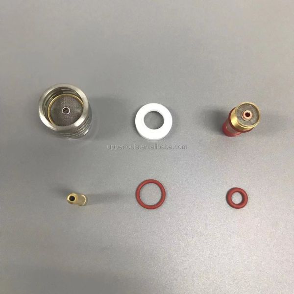 WP-17/18/26 Champagne TIG Welding Torch Accessories 1.6mm/2.4mm/3.2mm Clear Nozzle Kit