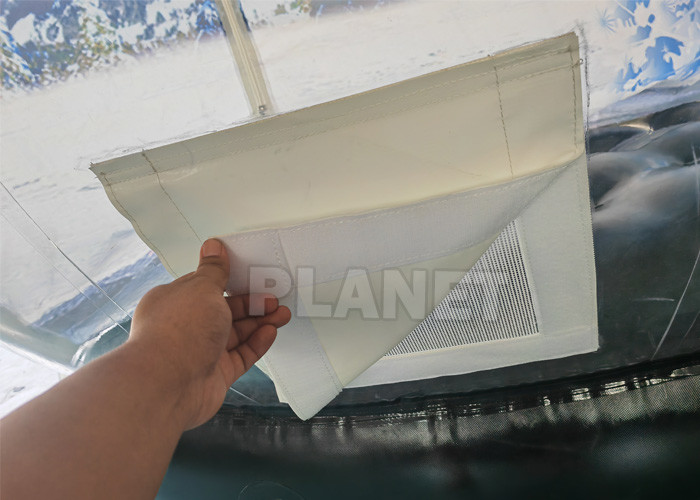 Customized Clear Inflatable Snow Globes Giant Outdoor Blow Up Snow Globe