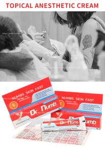 China Dr Numb 30g Permanent Makeup Tattoo Numb Cream Painless Lidocaine Cream Wholesale Price Tag #45 Gel 30ml TKTX TATTOOIST wholesale