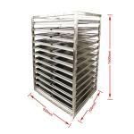 10 Stations White Exterior Hot Air Drying Oven with Double-layer Tempered Glass