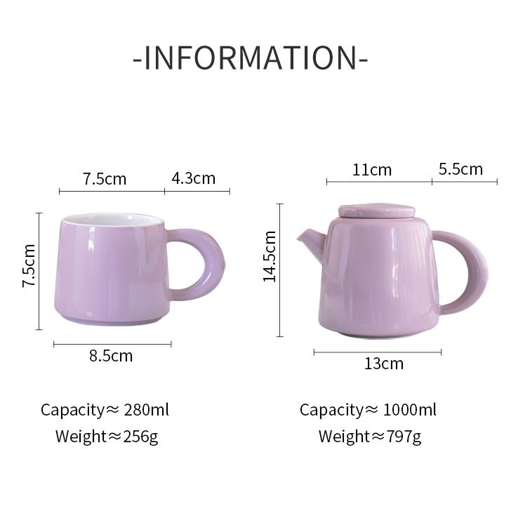 Japanese Tea Cup Set Porcelain Teekanne Set Green Afternoon Cup And Saucer With Tray