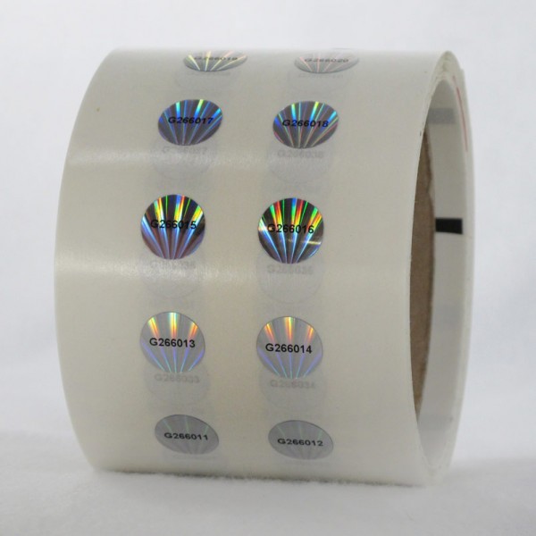 Waterproof 2D 3D Round Roll Hologram Authentic Stickers