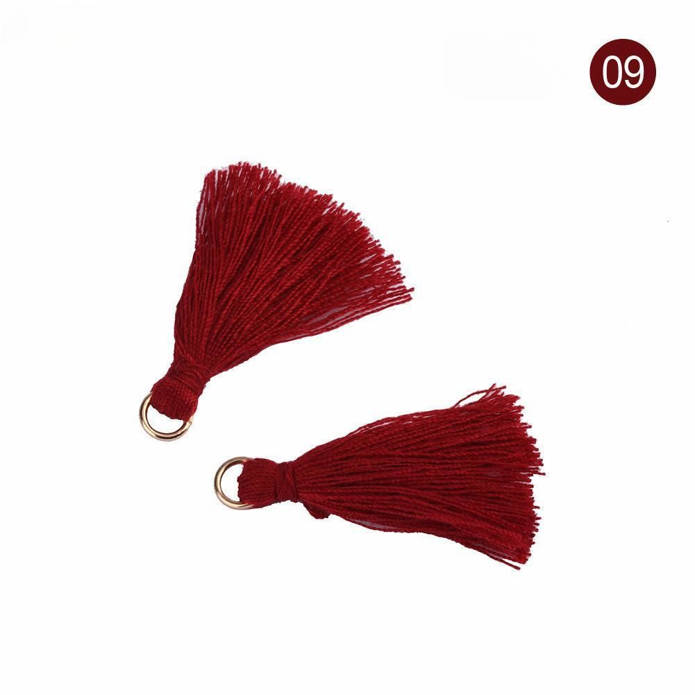 Colorful Cotton Tassel 3cm Garment Decoration Cotton Thread Tassels