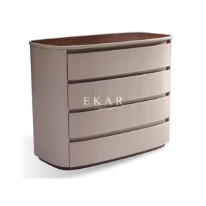 China High End British Style Modern Leather 4 Drawer Chest wholesale