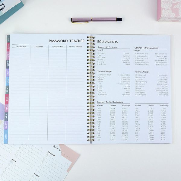 Custom Printing Spiral Paper Note Book Diary Journal Agenda Daily Weekly Monthly Organizer Planner Notebook