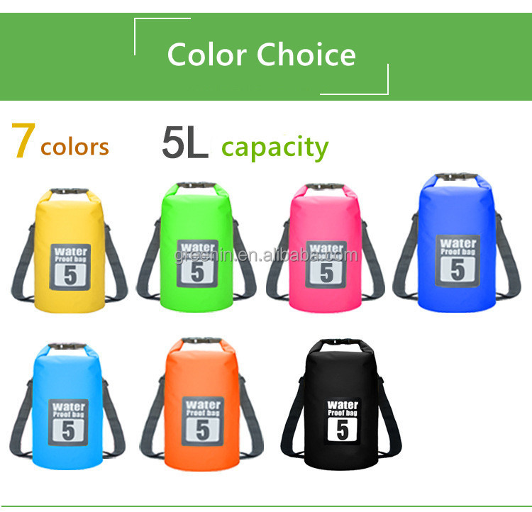 Durable Diving Dry Bags Waterproof Bag, Full Print Floating Ocean Pack Dry Bag