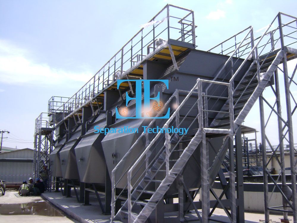 2.2kw Lamella Inclined Plate Clarifier 20000L/H Lamella Wastewater Treatment