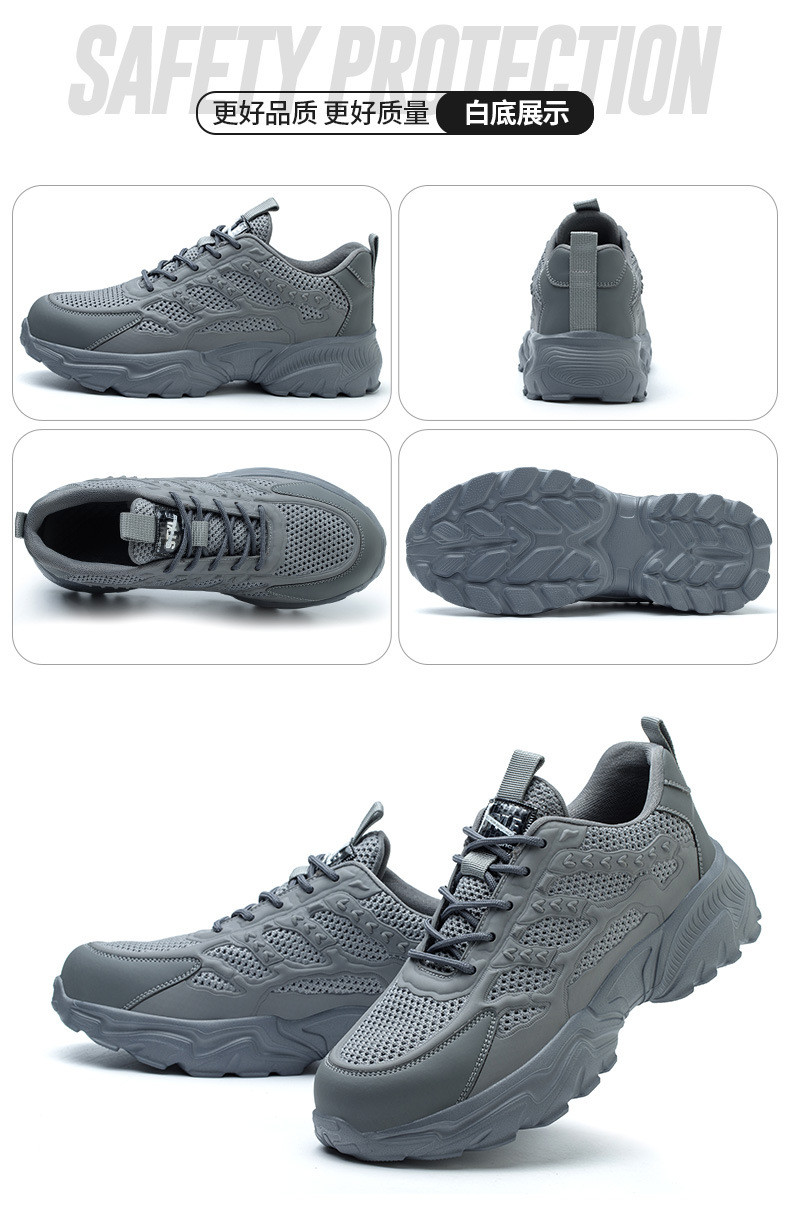 Summer Light Work Shoes EVA Sole Safety Shoes Comfortable Safety Shoes Plastic Toe Work Boots