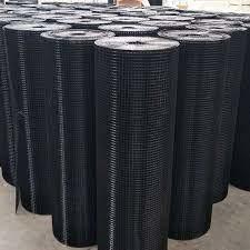 China Black PVC Coated Welded Wire Mesh Fencing 1x1 cage wire wholesale