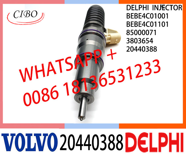 Common Rail Fuel Diesel Injector BEBE4C01001 BEBE4C01101 20440388 85000071 3803654 E1 for VOL D12 BUS