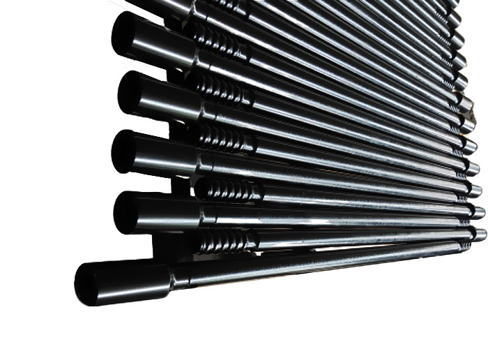 Hex And Round Shape Threaded Drill Rod For Rock Drill , Tungsten Carbide Material