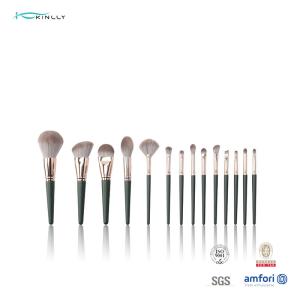 China Foundation 11pcs Wooden Handle Makeup Brushes Blending Contour wholesale