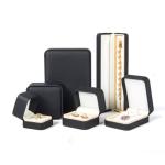 Private Label PU Velvet Necklace Gift Box , Luxury Jewelry Packaging Gift Box
