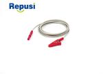 Reusable Single Alligator Clip Leads Red Clip Color 150m Length