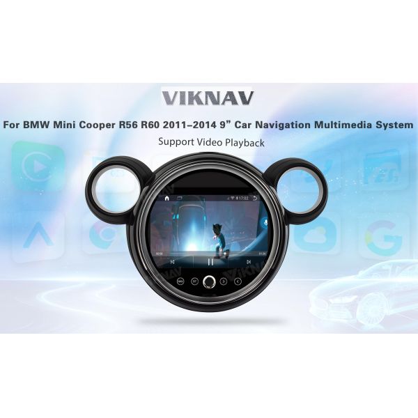 Professional Bluetooth Car Radio Head Unit For BMW Mini Cooper R56 R60 2011-2014 9Inch