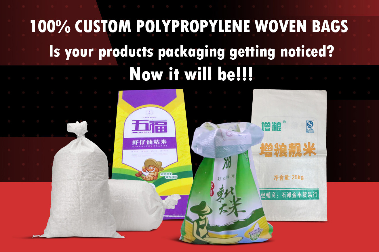 50Kg Polypropylene Packaging Bags , Woven Polypropylene Sacks Recyclable