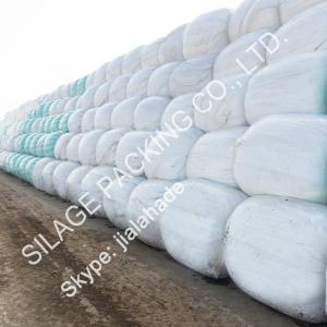 China White Color Silage Wrap Film, 500mm*25mic*1800m, 100%LLDPE plastic film, High Stretch Round Film for Nederlanden wholesale