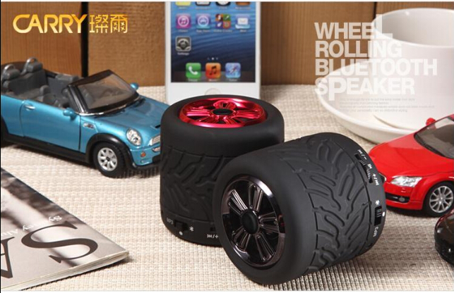 Portable bluetooth speaker in tyre shaped mini bluetooth speaker