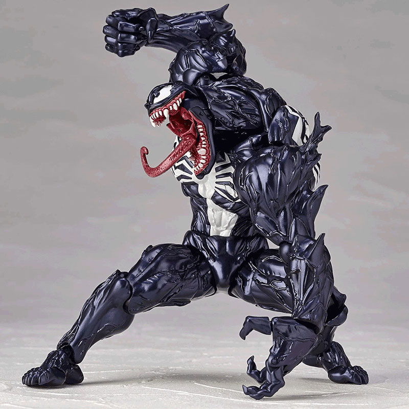 6 Inches Venom Joint Movable Figurine Model for Red Venom Slaughtering Spider Man