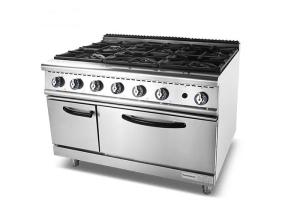 China 6 Burner 35.8kw 1200mm Stainless Steel Cooking Equipment wholesale