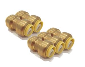 China CNC Half Inch Brass Coupling , ASSE 1061 Brass Pipe Coupling wholesale