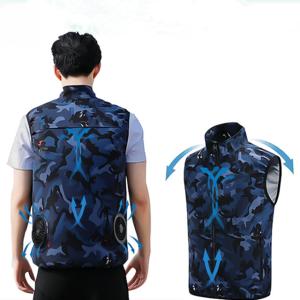 China 245g Air Conditioning Vest For Men Summer Cooler Stand Collar wholesale