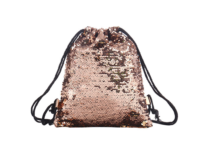 Sequins symphony color ladies drawstring backpack outdoor bag sports backpacks