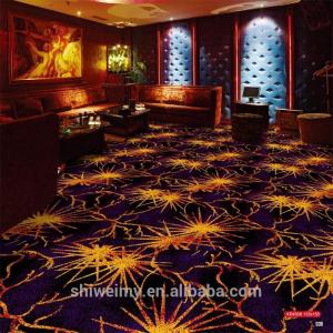 China 2019 newest gold fireworks pattern Commercial microfiber carpet wholesale