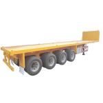 SHACMAN Semi Trailer Truck CIMC 4 Axle 50ft Flatbed Container Semi Trailer
