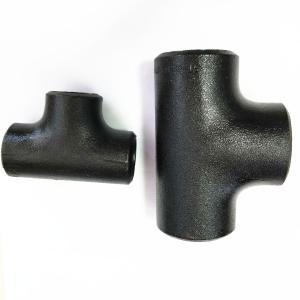 China 4 Inch ASME B16.11 Black Pipe Tee For Metallurgy wholesale