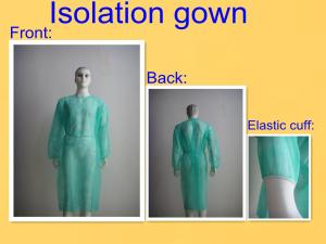 China Hospital Disposable Medical Gowns SMS PP Material With Round Neck wholesale