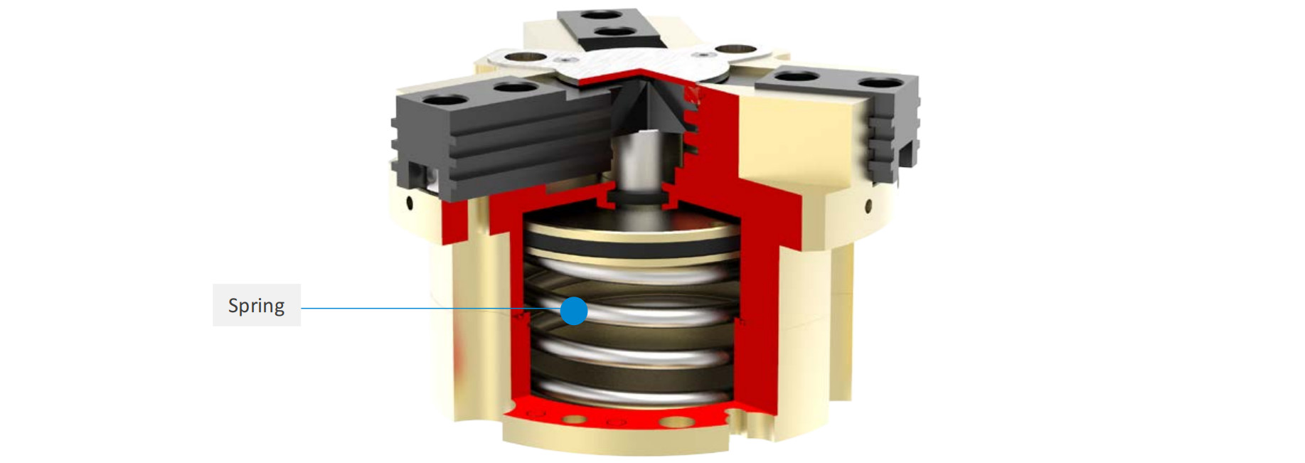 Multi Tooth Parallel Pneumatic Gripper In Robotics Permanent Lubrication