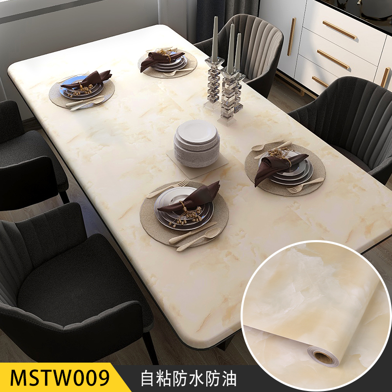 Wallpapers Marble PVC Film Kitchen Cabinet Wallpaper Waterproof Self Adhesive Wall Coating for Counter Top Marble