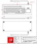 304 Stainless Steel Industrial Computer Keyboard Waterproof Dustproof Explosionp