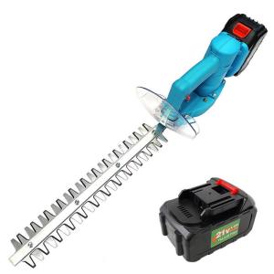 China 21V Garden Electric Hedge Trimmer Rechargeable Dual Blade Cordless Hedge Shears wholesale