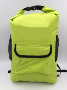 China 20L Yellow 500D PVC Outdoor Products Waterproof Backpack OEM / ODM Available wholesale