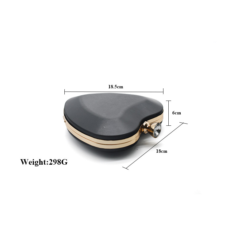 Distinctive Heart Shape Box Clutch Frame Diy Clutch Frame