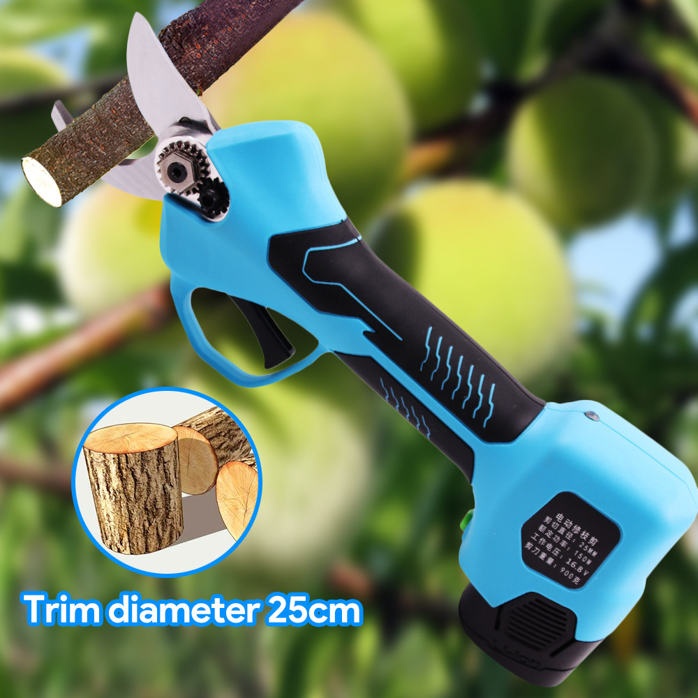 Swansoft Finger Protection Secateurs Battery Operated Scissor 25mm Battery Powered Orchard Pruner With High Quality