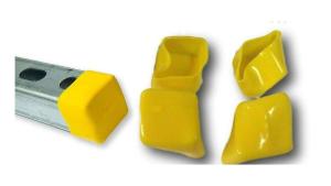 China Wholesale 41x41 41x21 Yellow Rubber Strut Channel over End Cap wholesale
