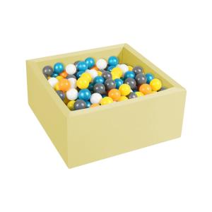 China Skin-Friendly Velvet Square Foam Ball Pits 75*30cm For Toddlers wholesale