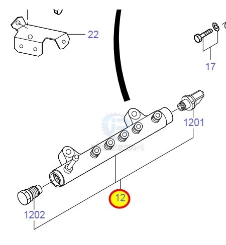 Sk130-8 Sk140-8 Excavator Engine Parts Va32g6100901 Common Rail