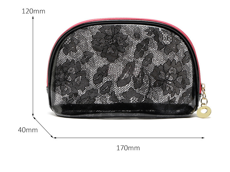 Fashion Custom Logo Transparent PVC Cosmetic Bag