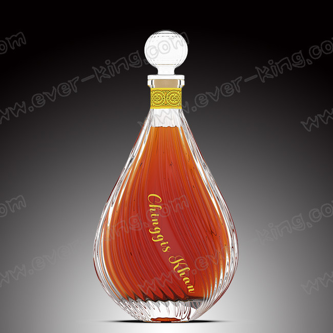 Custom Design Glass Wine Bottle 750ml For Liquor Alcohol Drinking