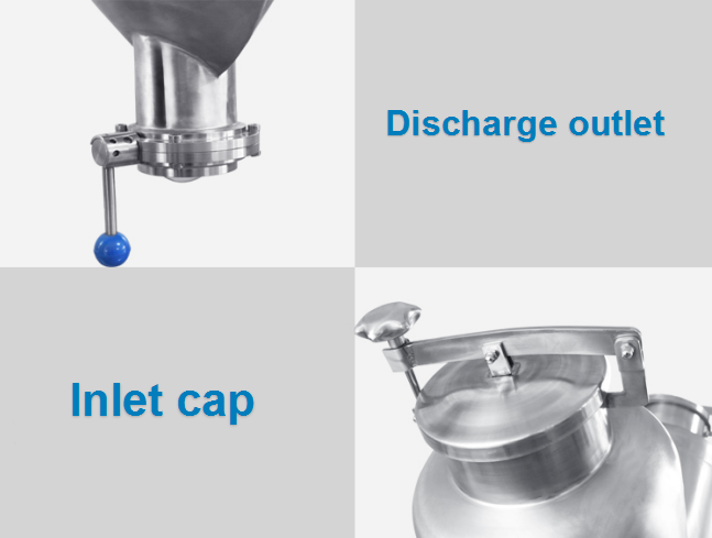 2KW Chemical Food Dry Powder Mixer 250L V Blender Machine