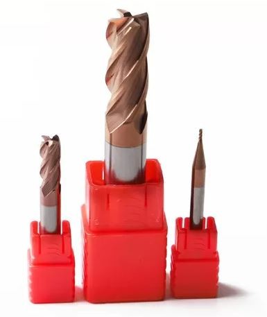 4 Flute Tungsten Carbide End Mill For CNC Milling Machine High Density