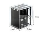 Acrylic Jewelry Storage Box Earring Display Stand Organizer Holder with 3