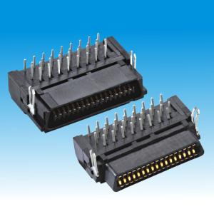 China DIP 34P Plastic SCSI Female Right Angle Connectors wholesale