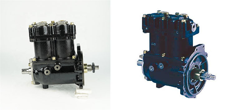 Twin Linder Air Brake Compressor for Heavy Truck