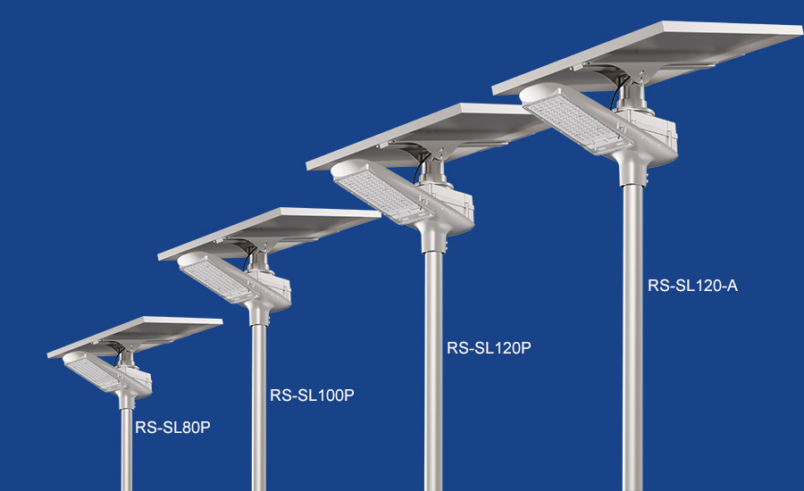 LED Outdoor Solar Street Light 3000K 7500K With Monocrystalline Silicon Panel